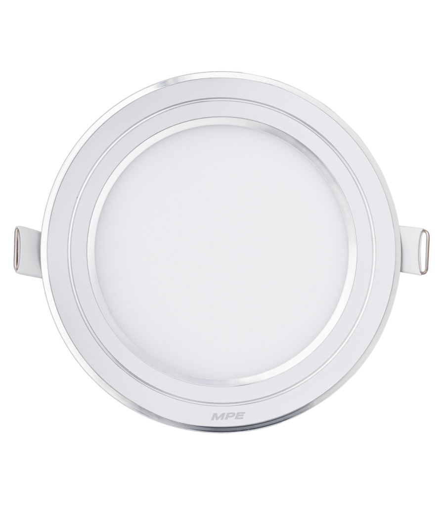 LED Panel âm trần nhôm viền bạc mặt tròn 12W phi nhỏ ánh sáng trắng RPL-12ST/S RPL-12ST/S MPE