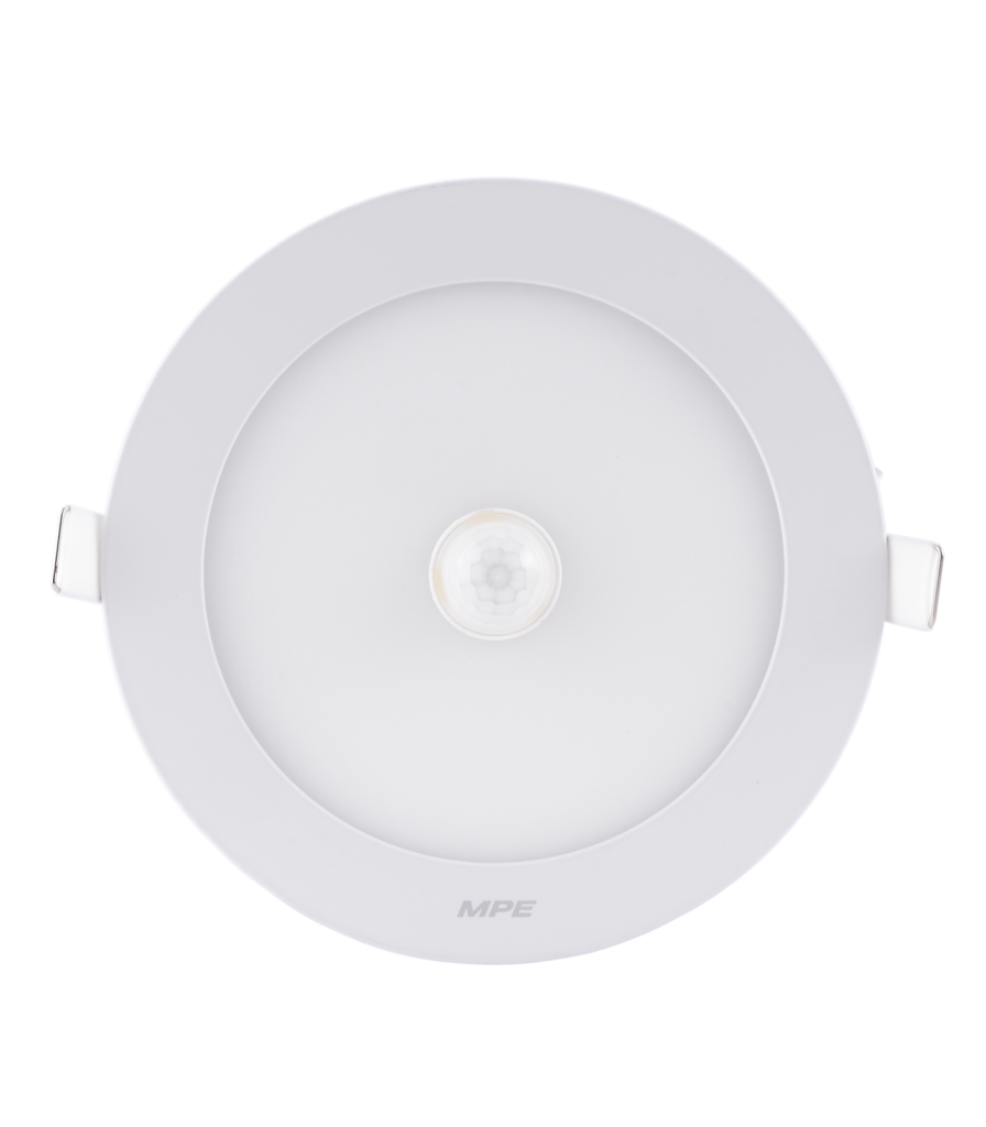 LED Panel âm trần nhôm, mặt tròn, cảm biến chuyển động 12W ánh sáng trắng RPL-12T/MS RPL-12T/MS MPE