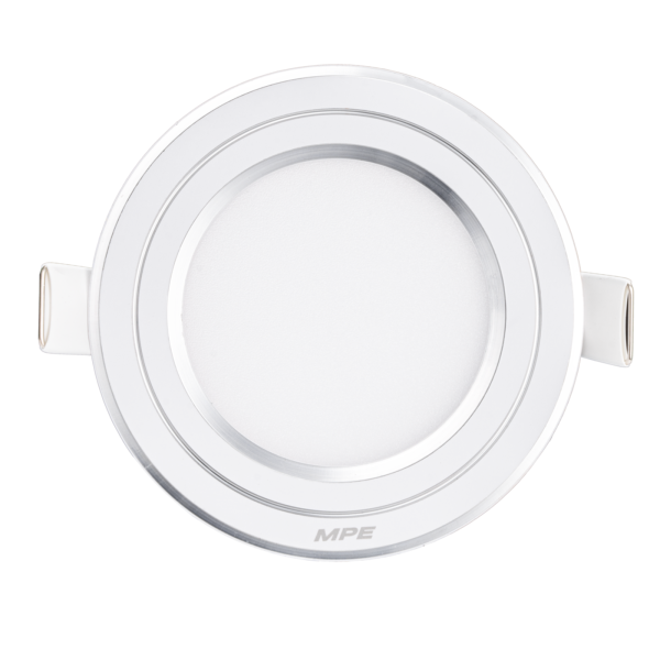 LED Panel âm trần nhôm viền bạc mặt tròn 7W - 3 chế độ màu RPL-7/3C/S RPL-7/3C/S MPE