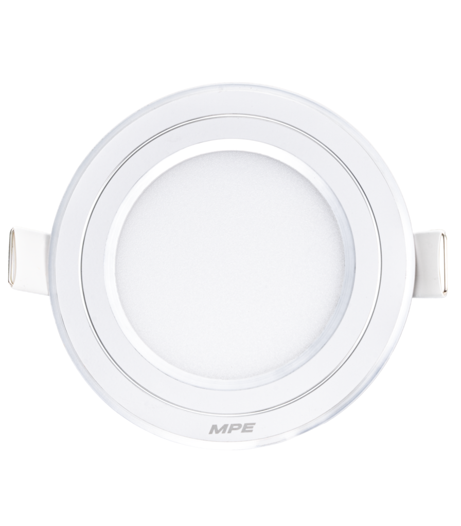 LED Panel âm trần nhôm viền bạc mặt tròn 7W ánh sáng trắng RPL-7T/S RPL-7T/S MPE