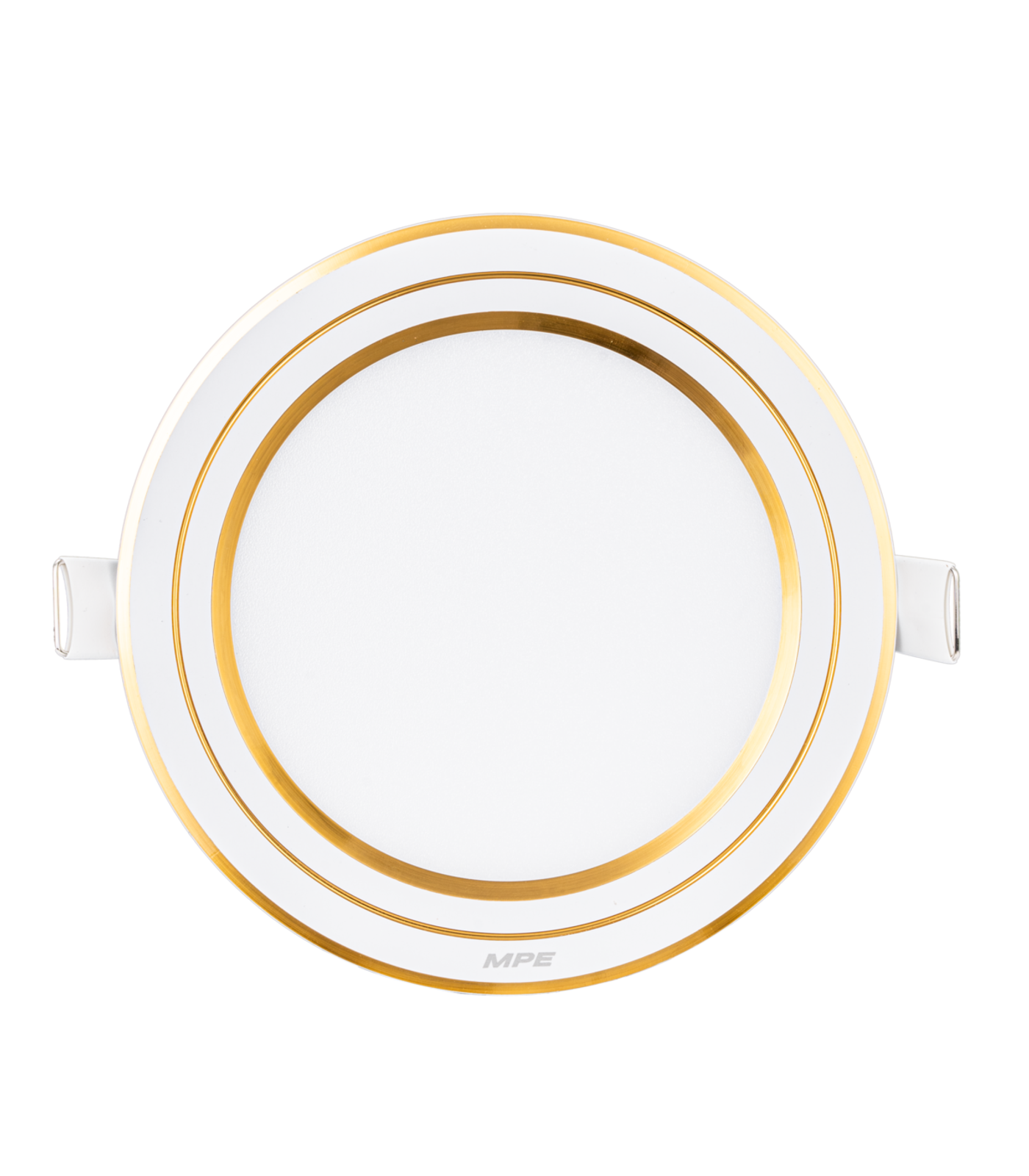 RPL-9-3C-G-0-78 LED Panel âm trần nhôm viền vàng mặt tròn 9W - 3 chế độ màu RPL-9/3C/G RPL-9/3C/G MPE