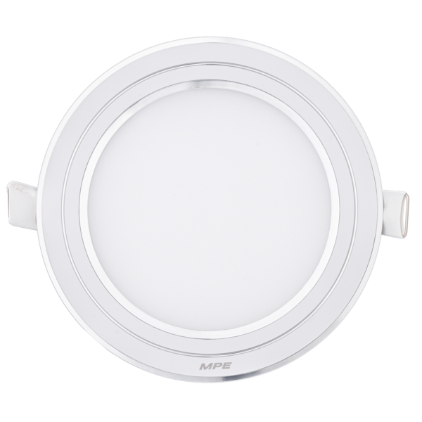 LED Panel âm trần nhôm viền bạc mặt tròn 9W - 3 chế độ màu RPL-9/3C/S RPL-9/3C/S MPE