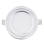 LED Panel âm trần nhôm viền bạc mặt tròn 9W phi nhỏ - 3 chế độ màu RPL-9S/3C/S RPL-9S/3C/S MPE