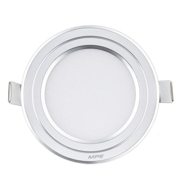 LED Panel âm trần nhôm viền bạc mặt tròn 9W phi nhỏ - 3 chế độ màu RPL-9S/3C/S RPL-9S/3C/S MPE