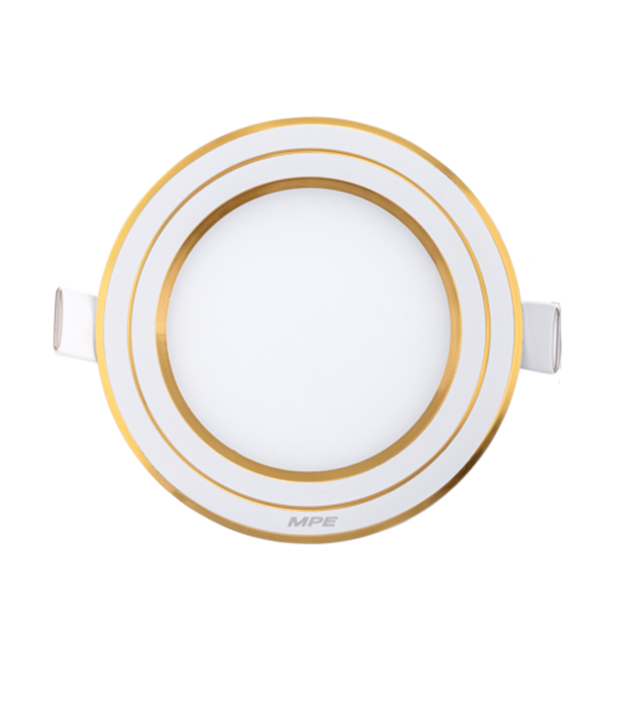 LED Panel âm trần nhôm viền vàng mặt tròn 9W phi nhỏ ánh sáng trắng RPL-9ST/G RPL-9ST/G MPE