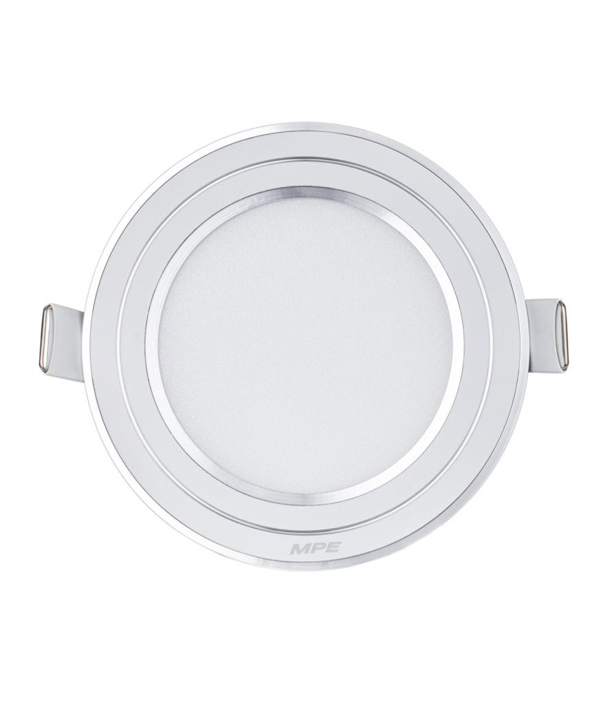 LED Panel âm trần nhôm viền bạc mặt tròn 9W phi nhỏ ánh sáng trắng RPL-9ST/S RPL-9ST/S MPE