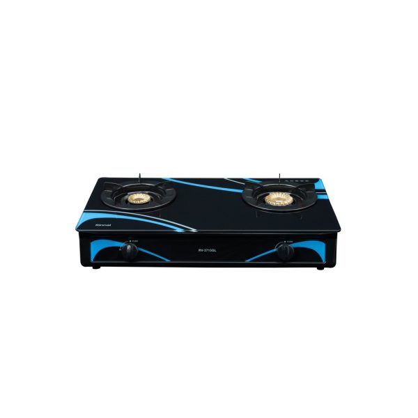 Bếp gas để bàn 709mm kính cường lực cả 2 mặt - RV-3715GL(BC)