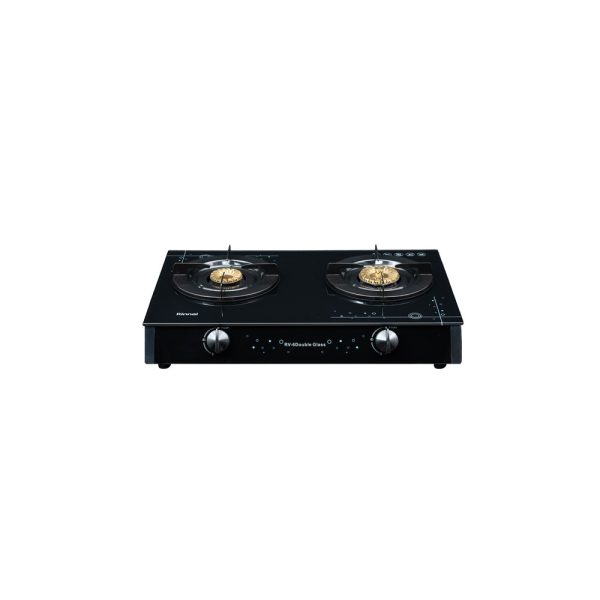 Bếp gas để bàn 608mm kính cường lực cả 2 mặt - RV-6Double Glass(Sp)