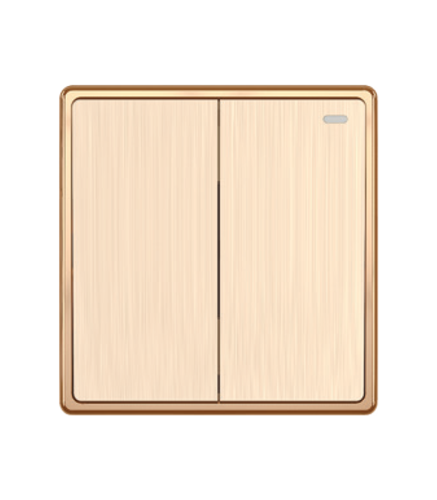 Mặt 2 công tắc 1 chiều 16A - 250V KT86x89mm mã S702 S702 MPE