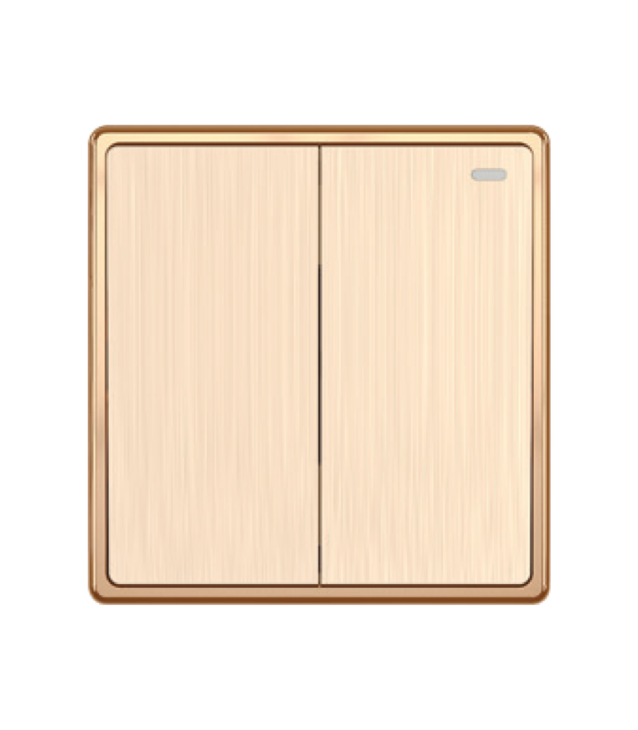 Mặt 2 công tắc 2 chiều 16A - 250V KT86x89mm mã S702M S702M MPE