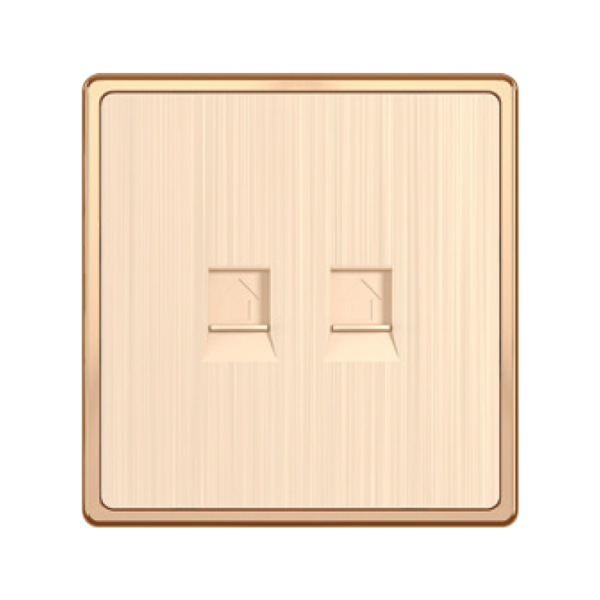 Mặt 2 ổ cắm điện thoại KT86x89mm mã S7TEL/2 S7TEL/2 MPE