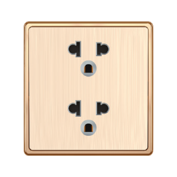 Mặt 2 ổ cắm 3 chấu KT86x89mm mã S7UES2 S7UES2 MPE