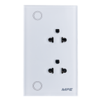 Mặt ổ cắm đôi 3 chấu, điều khiển Wifi SO2/SC SO2/SC MPE
