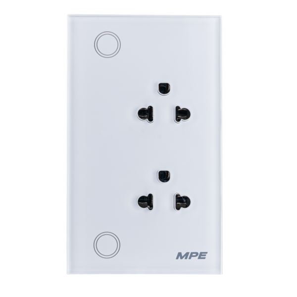 Mặt ổ cắm đôi 3 chấu, điều khiển Wifi SO2/SC SO2/SC MPE