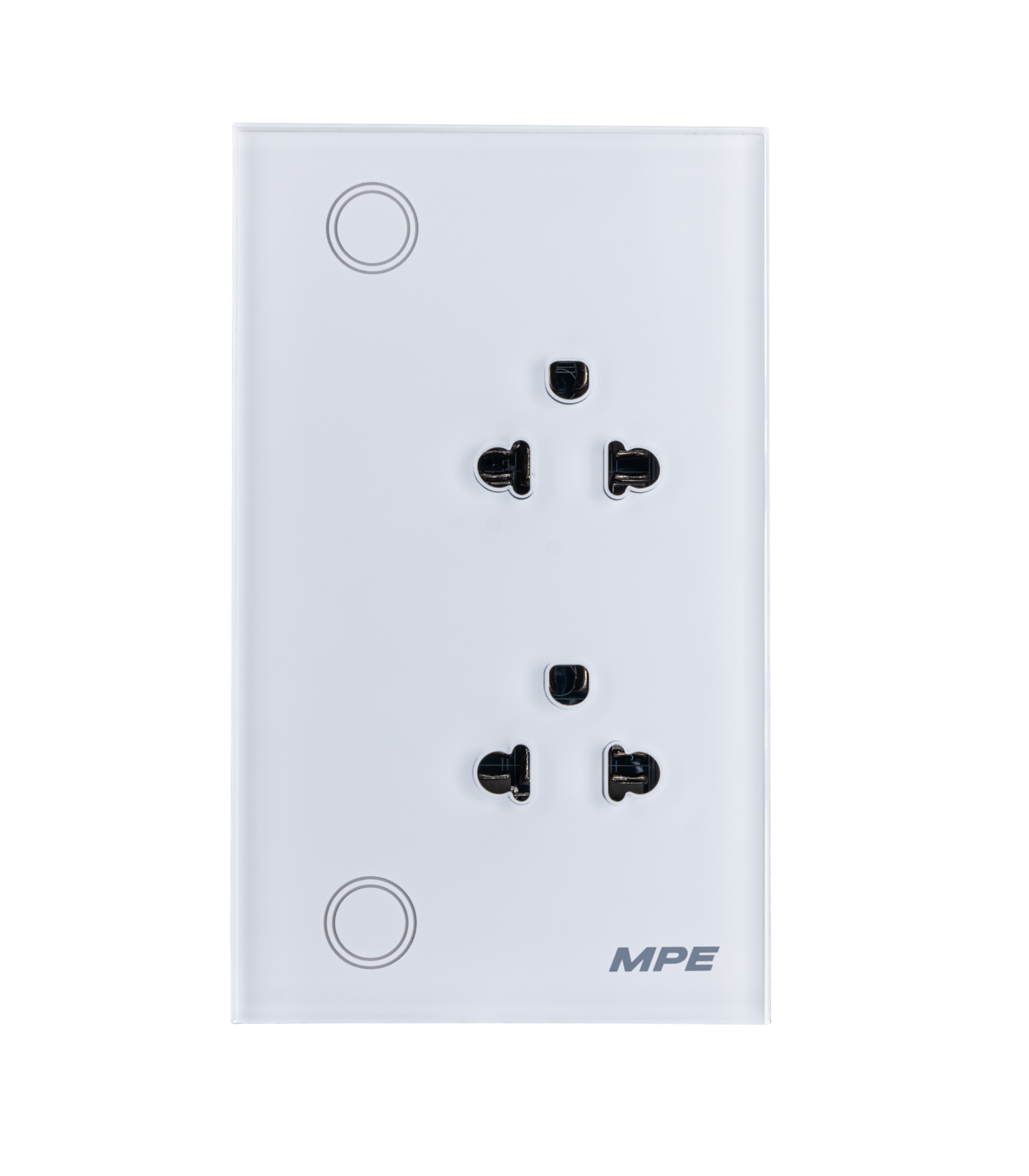 SO2-SC-0-78 Mặt ổ cắm đôi 3 chấu, điều khiển Wifi SO2/SC SO2/SC MPE