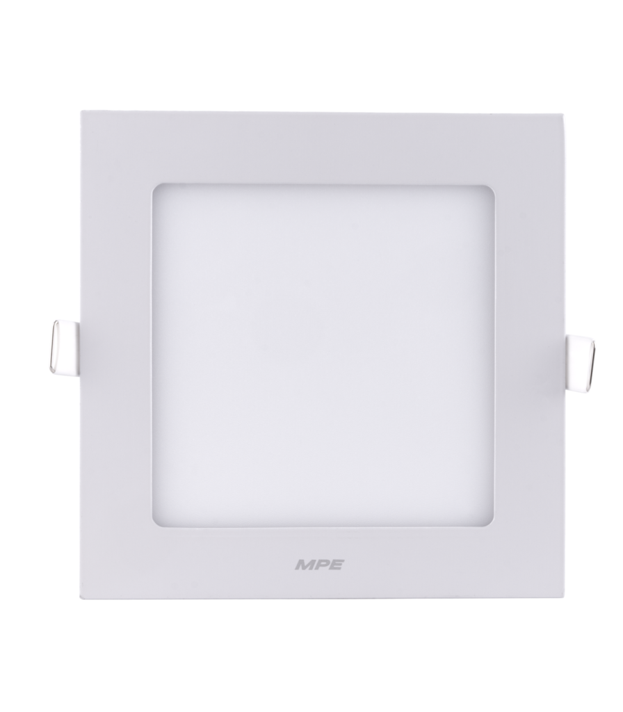 LED Panel âm trần nhôm, mặt vuông, điều chỉnh độ sáng 9W ánh sáng vàng SPL-9V/DIM SPL-9V/DIM MPE