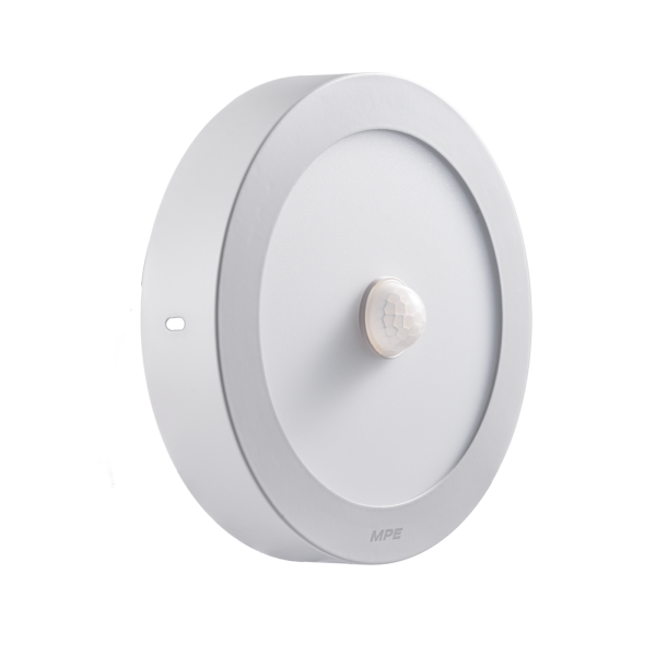 LED Panel ốp nổi nhôm, mặt tròn, cảm biến chuyển động 12W ánh sáng trắng SRPL-12T/MS SRPL-12T/MS MPE