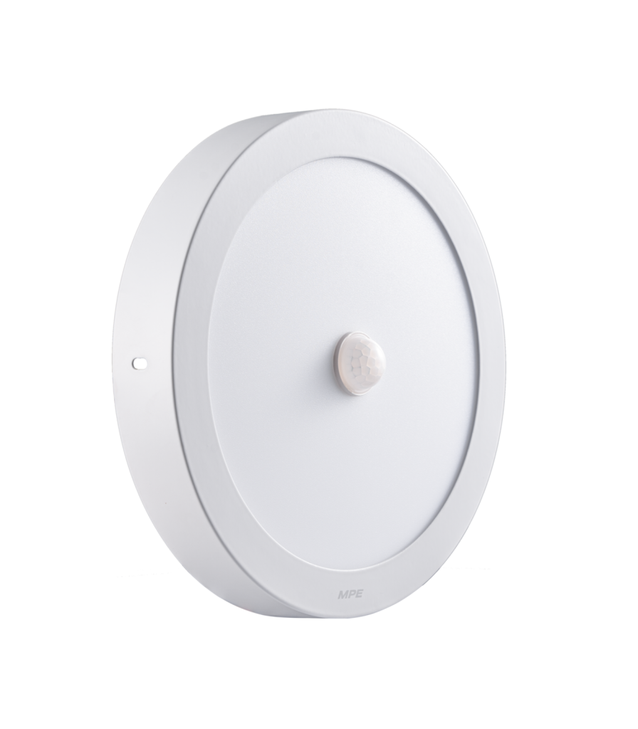 LED Panel ốp nổi nhôm, mặt tròn, cảm biến chuyển động 18W ánh sáng trắng SRPL-18T/MS SRPL-18T/MS MPE