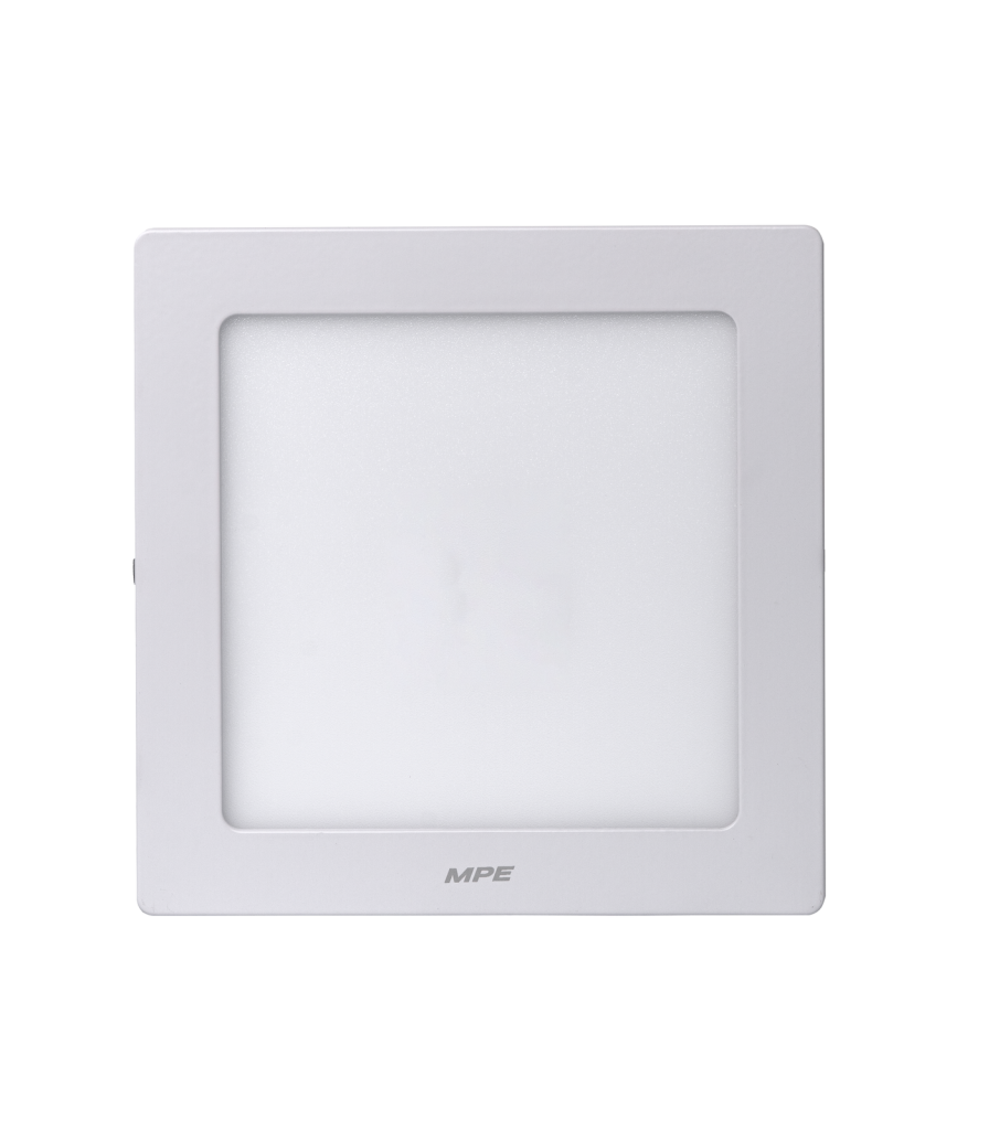 LED Panel ốp nổi nhôm, mặt vuông, điều chỉnh độ sáng 12W ánh sáng vàng SSPL-12V/DIM SSPL-12V/DIM MPE