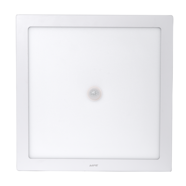 LED Panel ốp nổi nhôm, mặt vuông, cảm biến chuyển động 24W ánh sáng trắng SSPL-24T/MS SSPL-24T/MS MPE