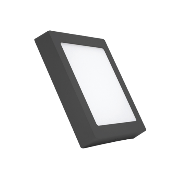 LED Panel ốp nổi nhôm, thân đen, mặt vuông 24W ánh sáng vàng SSPLB-24V SSPLB-24V MPE