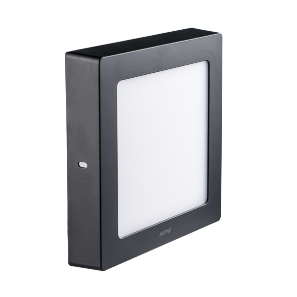 LED Panel ốp nổi nhựa đen, mặt vuông 12W - 3 chế độ màu SSPLB2-12/3C SSPLB2-12/3C MPE
