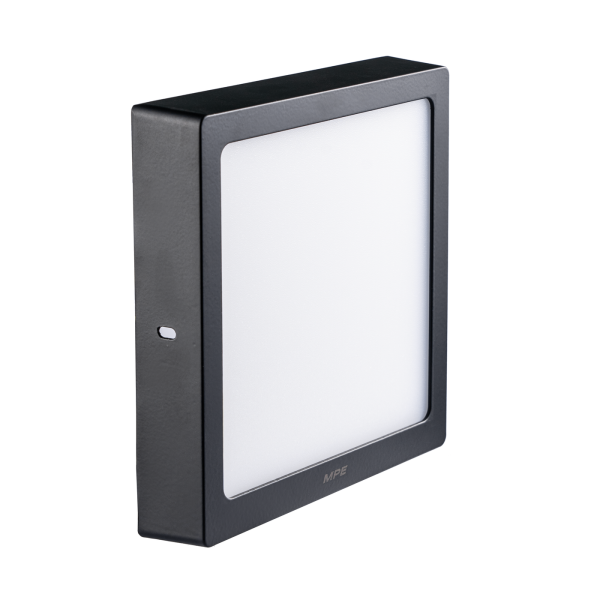 LED Panel ốp nổi nhựa đen, mặt vuông 24W - 3 chế độ màu SSPLB2-24/3C SSPLB2-24/3C MPE