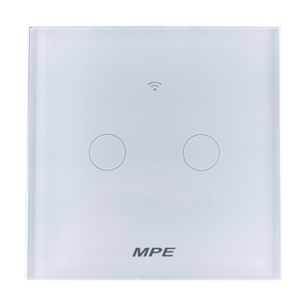 Mặt 2 công tắc hình vuông, điều khiển Wifi SWV2/SC SWV2/SC MPE