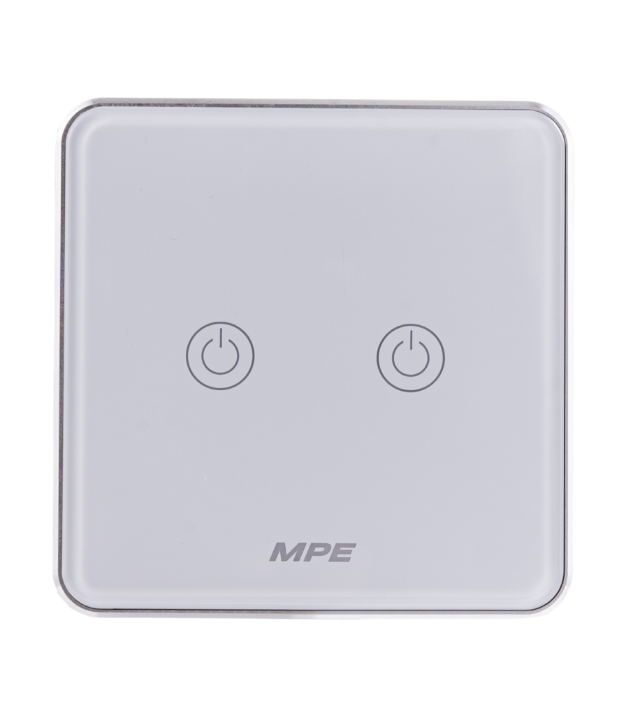 Mặt 2 công tắc hình vuông, điều khiển Zigbee SWV2/ZB SWV2/ZB MPE