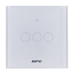 Mặt 3 công tắc hình vuông, điều khiển Wifi SWV3/SC SWV3/SC MPE