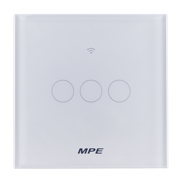 Mặt 3 công tắc hình vuông, điều khiển Wifi SWV3/SC SWV3/SC MPE