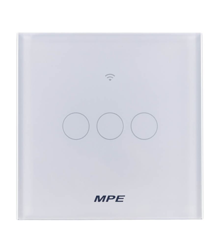 Mặt 3 công tắc hình vuông, điều khiển Wifi SWV3/SC SWV3/SC MPE
