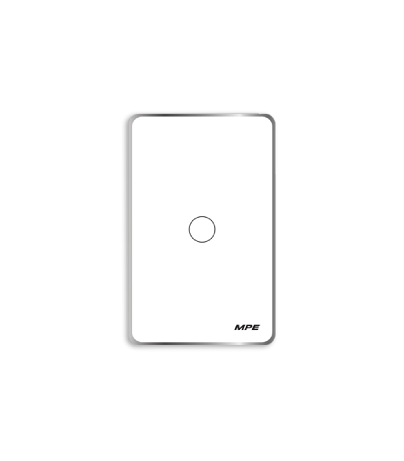 SWW1-SC-0-78 Mặt 1 công tắc màu trắng viền bạc, điều khiển Wifi SWW1/SC SWW1/SC MPE
