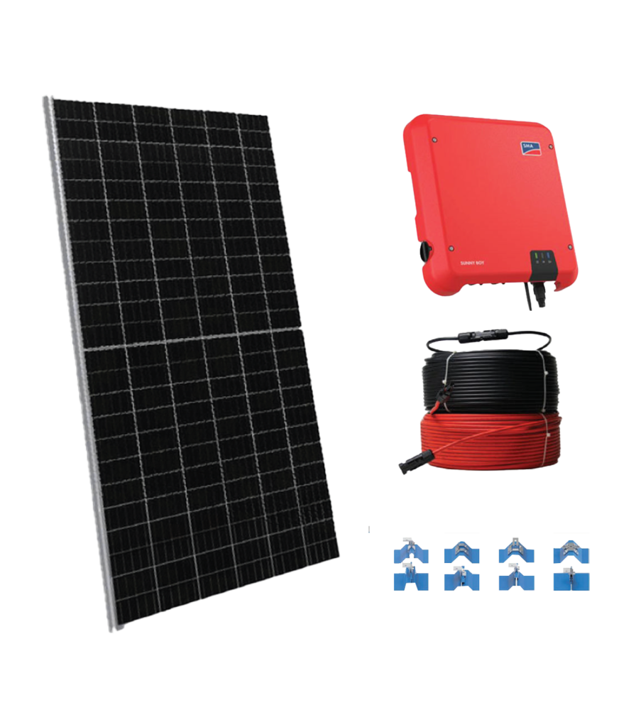 HỆ THỐNG ĐIỆN MẶT TRỜI 8.28 kWp 1 PHA (Gói bảo hành 5 năm Solar8285 MPE