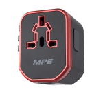 Ổ cắm du lịch đa năng, chân cắm kiểu Châu Âu, Úc, Mỹ Tích hợp 2 sạc USB mã TA5 TA5 MPE