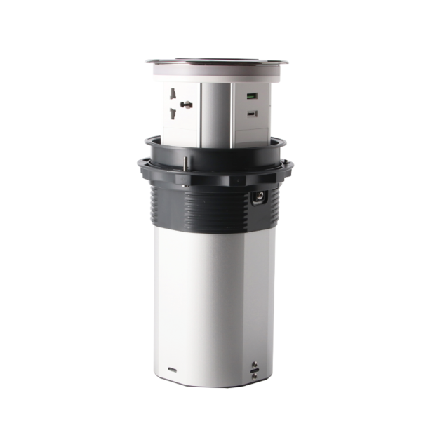 Ổ cắm âm bàn 3 ổ cắm đăng năng, Tích hợp 2 USB type A & type C, điều khiển Wifi TBS1/SC TBS1/SC MPE