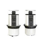 Ổ cắm âm bàn 3 ổ cắm ba chấu, cắm từ 2 phía TBS4 TBS4 MPE