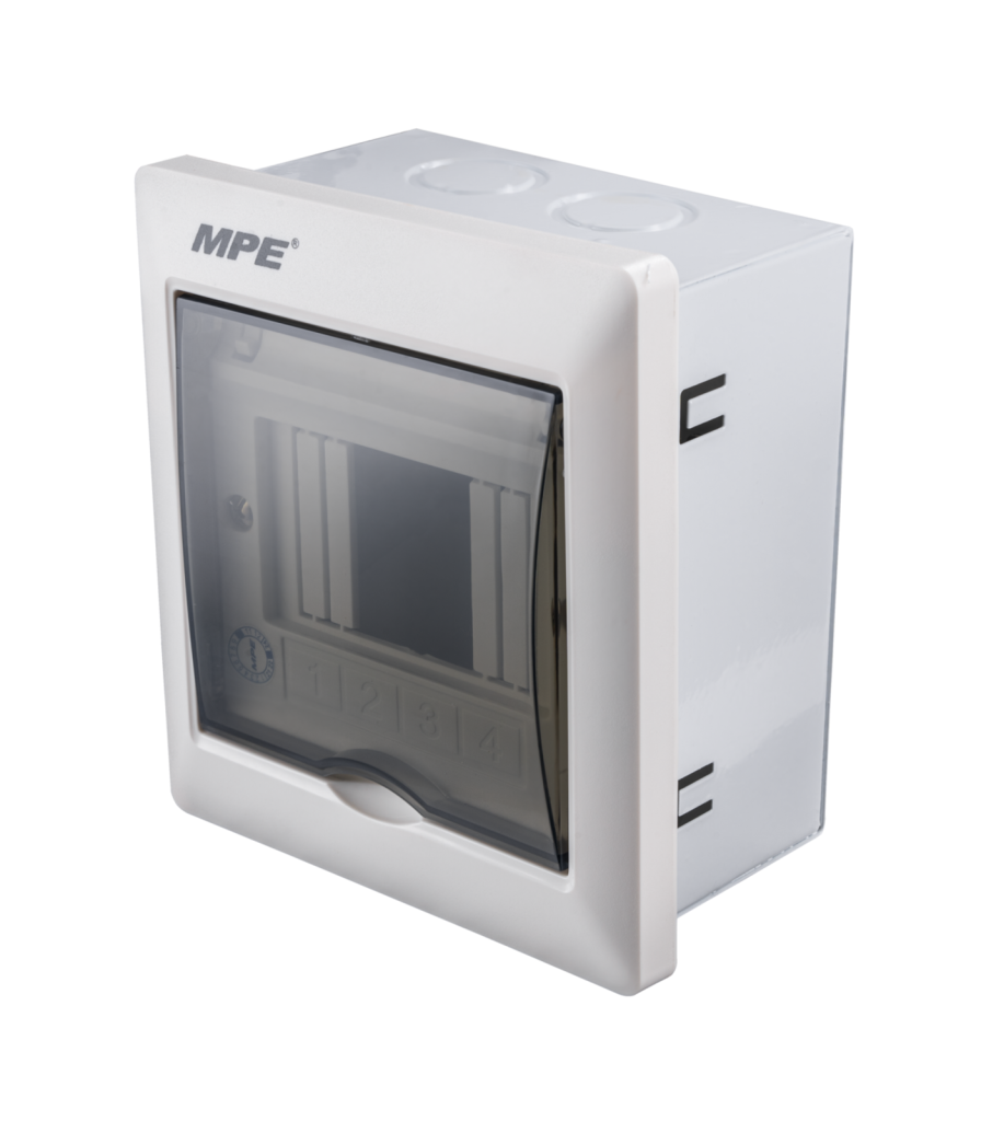 Tủ điện âm tường chứa MCB 2-4 cực mã TS-4 TS-4 MPE