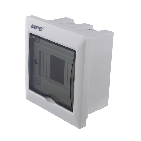 Tủ điện âm tường đế nhựa chứa MCB 2-4 cực mã TS-4/P TS-4/P MPE