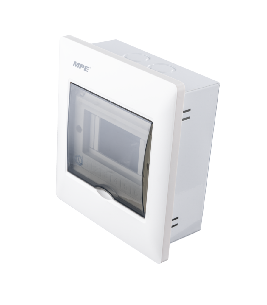 Tủ điện âm tường chứa MCB 5-6 cực mã TS-6 TS-6 MPE