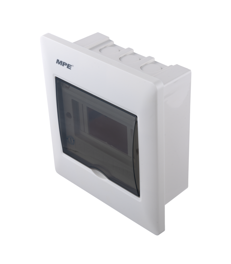Tủ điện âm tường đế nhựa chứa MCB 5-6 cực mã TS-6/P TS-6/P MPE