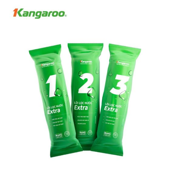 Combo bộ 3 lõi lọc thô Kangaroo số 1,2,3 Extra comboloi123