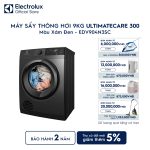 Máy sấy quần áo Electrolux thông hơi 9kg UltimateCare 300 xám EDV904N3SC Electrolux