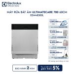 Máy rửa bát âm tủ 14 bộ 60cm UltimateCare 700 - Thép không gỉ EEM48300L Electrolux