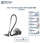 Máy hút bụi dạng hộp không túi Clean 500 2000W - Xám EFC52614 Electrolux