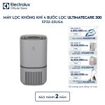 Máy lọc không khí Electrolux phòng 30m² UH300 bộ lọc HEPA EP32-25UGA Electrolux
