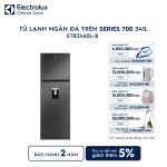 Tủ lạnh Electrolux ngăn đá trên 341L Series 700 làm đá tự động ETB3460L-B Electrolux