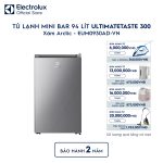 Tủ lạnh Electrolux mini 94L UltimateTaste 300 Xám Arctic EUM0930AD-VN Electrolux