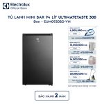 Tủ lạnh Electrolux mini 94L UltimateTaste 300 Đen nhám EUM0930BD Electrolux