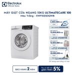Máy giặt cửa ngang Electrolux 10kg UltimateCare 100 trắng EWF1025DQWB Electrolux